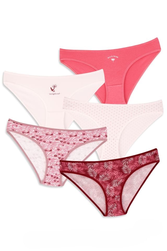 Dominant Kadın Pamuklu Likralı Külot 5'Li Paket