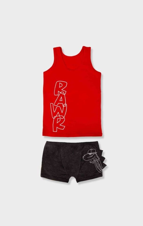 ERKEK ÇOCUK-ÇAMAŞIR - ATLET BOXER TAKIM