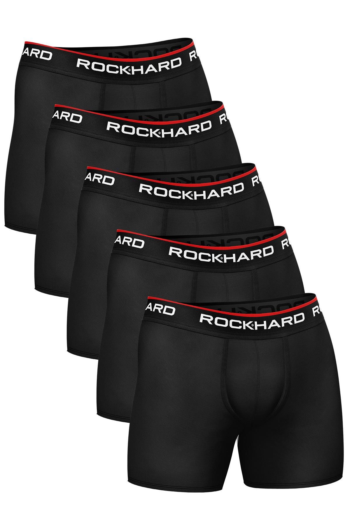 RockHard Erkek Düz Boxer 5'Li Paket