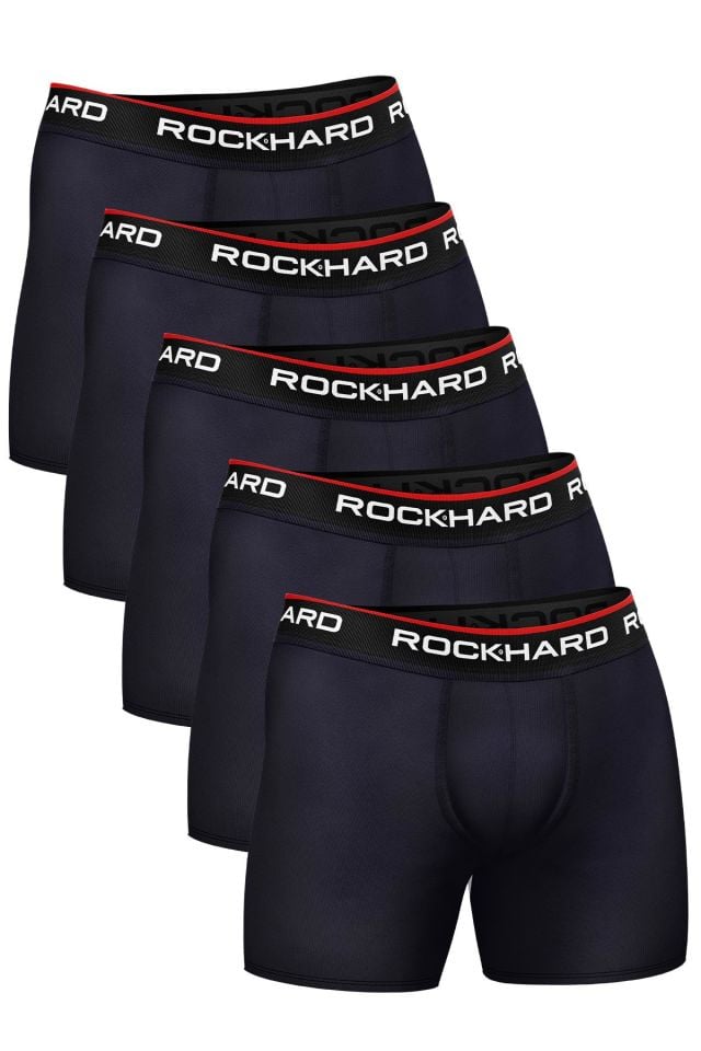 RockHard Erkek Düz Boxer 5'Li Paket