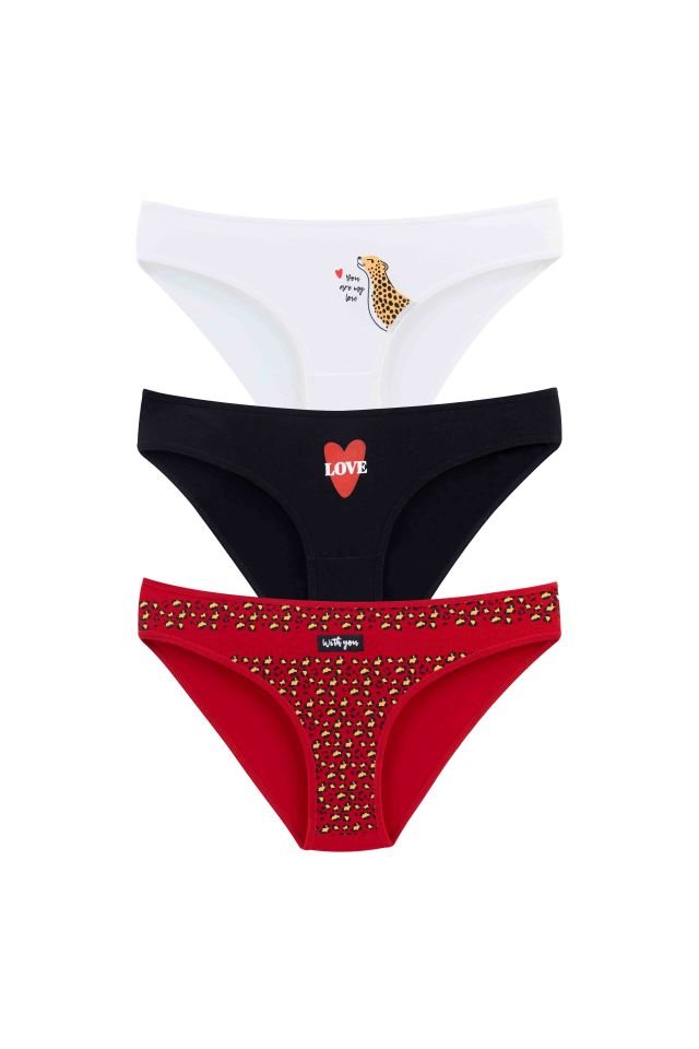 Dominant Kadın Pamuklu Külot 3'lü Paket