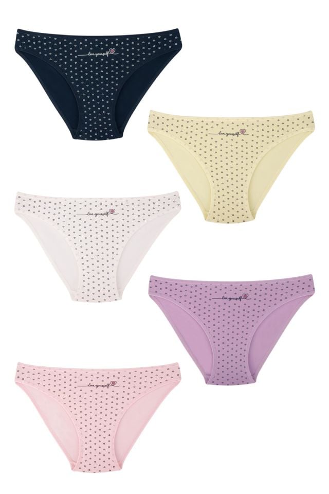 Domikids Kız Çocuk Pamuklu Külot 5'Li Paket