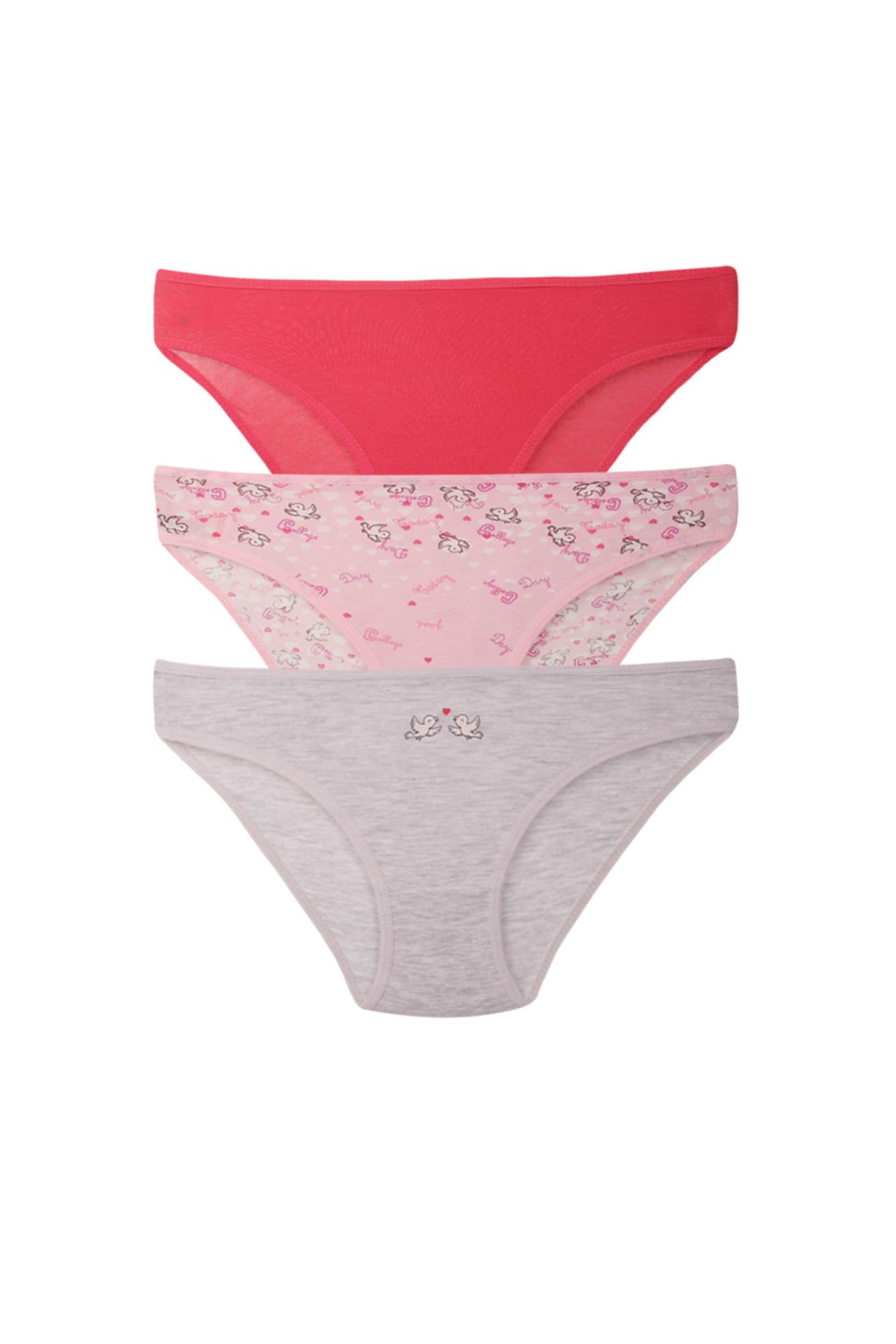 DomiKids Kız Çocuk Pamuklu Külot 3'Lü Paket