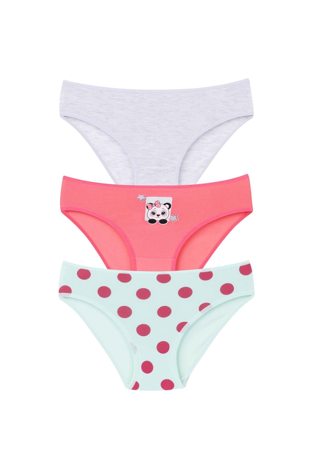 DomiKids Kız Çocuk Pamuklu Külot 3'Lü Paket