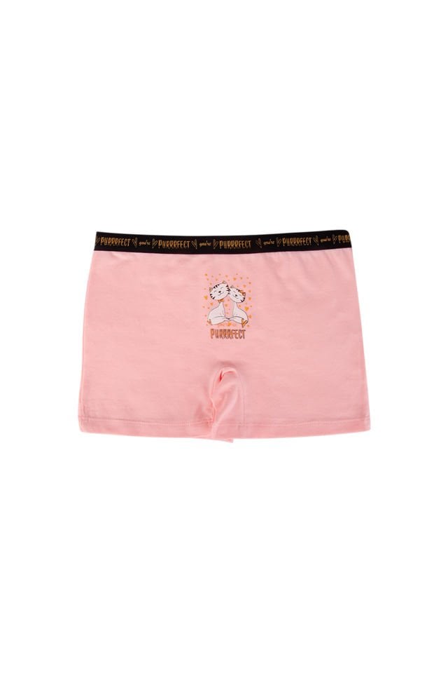 Domikids Kız Çocuk Pamuklu Boxer 5'Li Paket