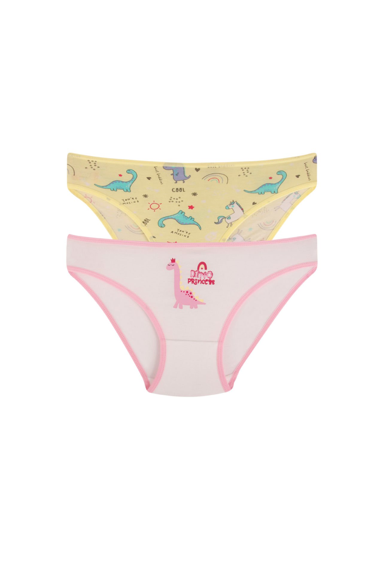 DomiKids Kız Çocuk Pamuklu Külot 2'Li Paket