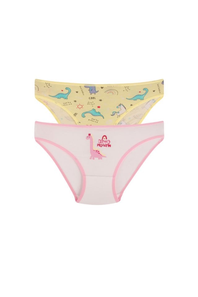 DomiKids Kız Çocuk Pamuklu Külot 2'Li Paket