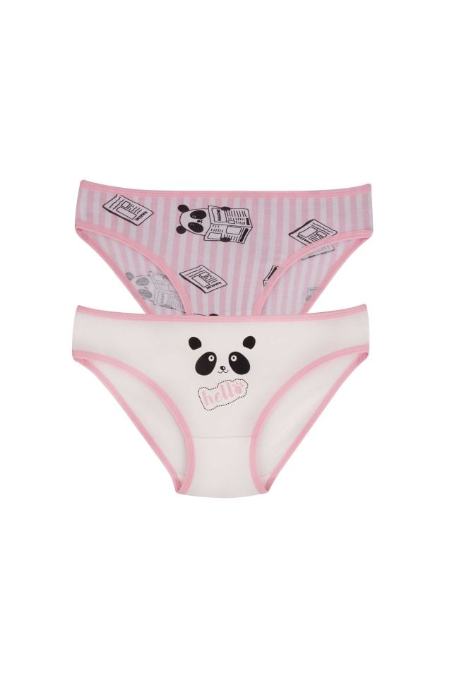 DomiKids Kız Çocuk Pamuklu Külot 2'Li Paket