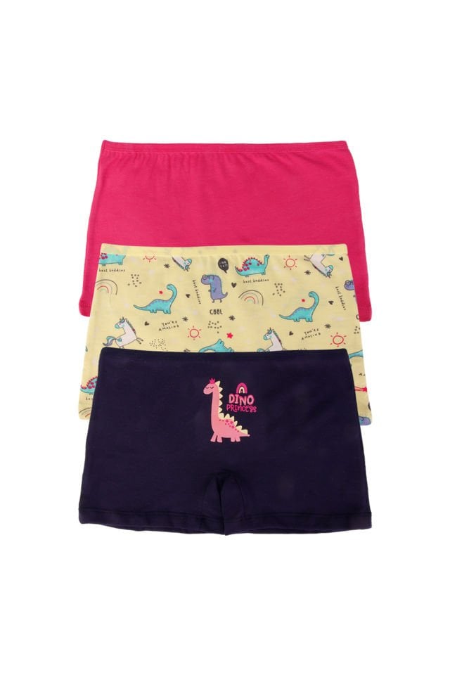 DomiKids Kız Çocuk Pamuklu Boxer 3'Lü Paket