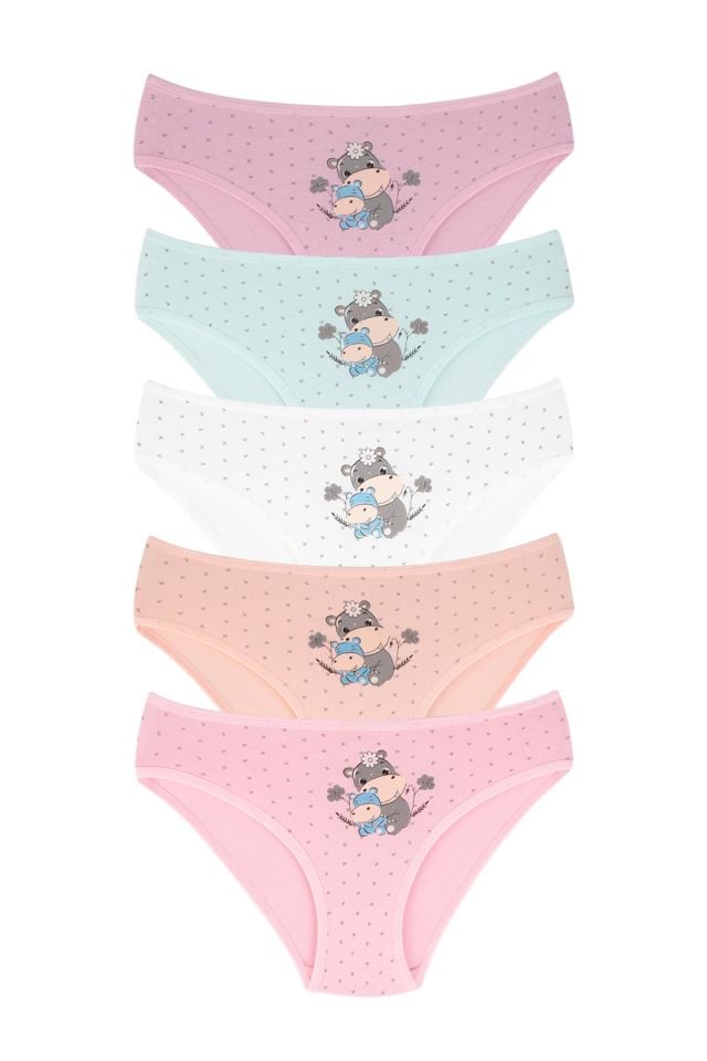 DomiKids Kız Çocuk Pamuklu Külot 5'Li
